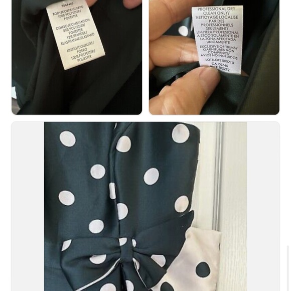 KAY UNGER Andrea Polka Dot Walk Thru Jumpsuit With Skirt Overlay Sz 6 Green EUC - Picture 4 of 5